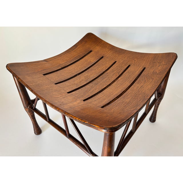 Egyptian Revival Thebes Stool, Liberty & Co Attributed Circa 1920s For Sale - Image 13 of 18