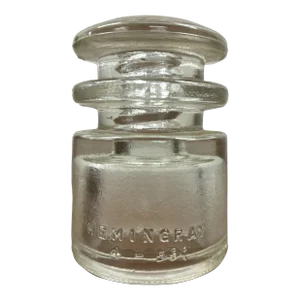 Vintage Clear Glass Hemingray Insulator