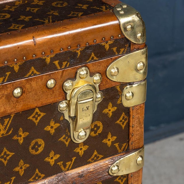 Malle Haute Trunk in Monogram Canvas from Louis Vuitton, France, 1920s For Sale - Image 13 of 18