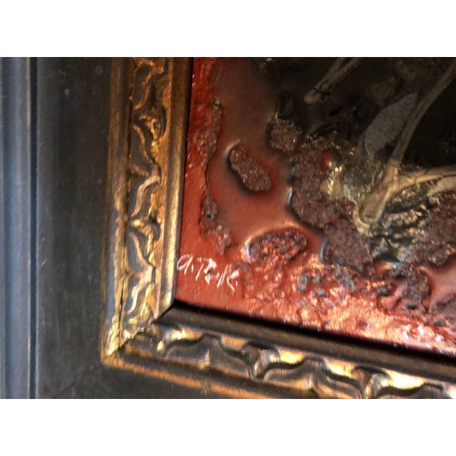 Alexander Raymond Katz, Mixed Media Sculptural Painting "Unicorn" Chicago Jewish Modernist For Sale In Miami - Image 6 of 7