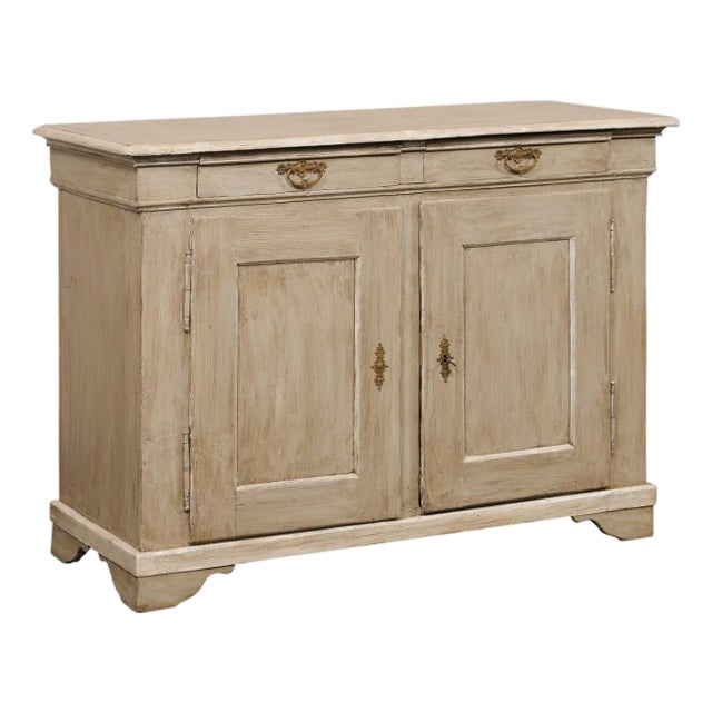 19th Century French Painted Wood Buffet Cabinet For Sale