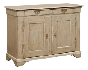 19th Century French Painted Wood Buffet Cabinet