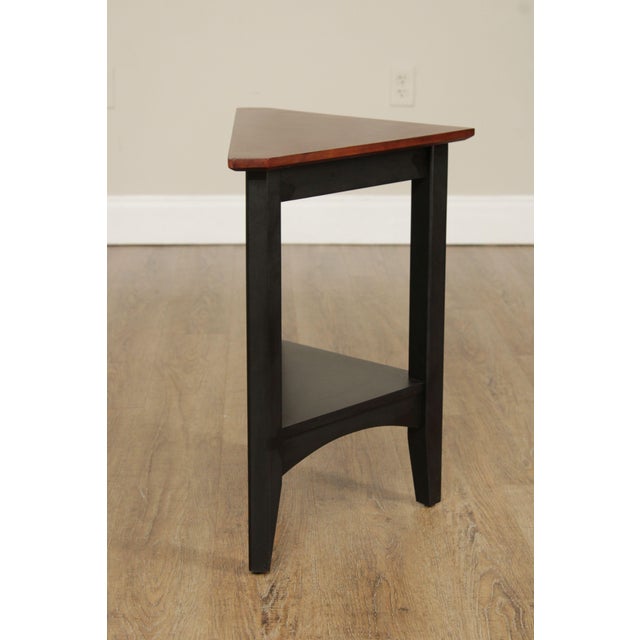 Ethan Allen 'American Impressions' Pair of Cherry Corner Tables Chairish