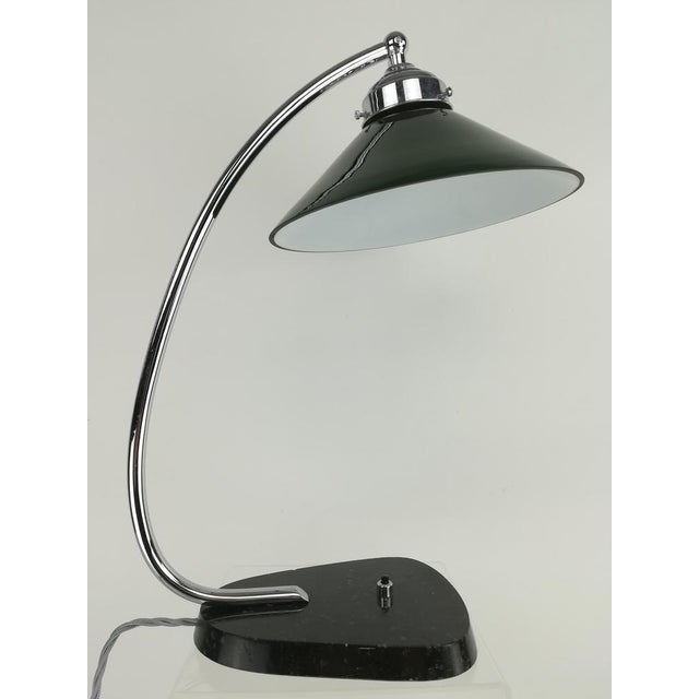 1950s French Table Lamp with Granite Foot, 1950s For Sale - Image 5 of 9