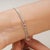 10.61 Ct Ruby Single Stone Chain Bracelet in Sterling Silver Stacking Bracelet For Sale - Image 6 of 13