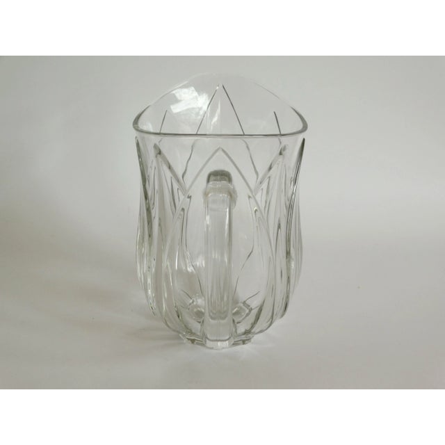 French Glass Water Pitcher For Sale - Image 4 of 7