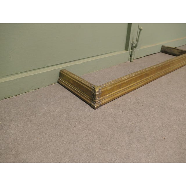 Antique Brass Fender, 1800s For Sale - Image 4 of 7