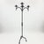 Metal Hand Forged Iron Floor Candelabra 48.5″ (123cm) Antique Gold Patina 5-Arm Grand Candelabra Wedding & Home Decor For Sale - Image 7 of 8