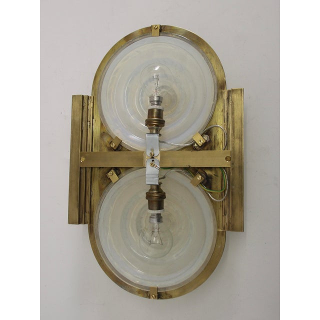 Metal Wall Lights attributed to Atelier Petitot, 1930s, Set of 2 For Sale - Image 7 of 13