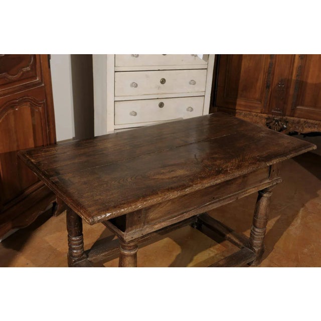 1750s French Walnut Library Table For Sale - Image 4 of 11