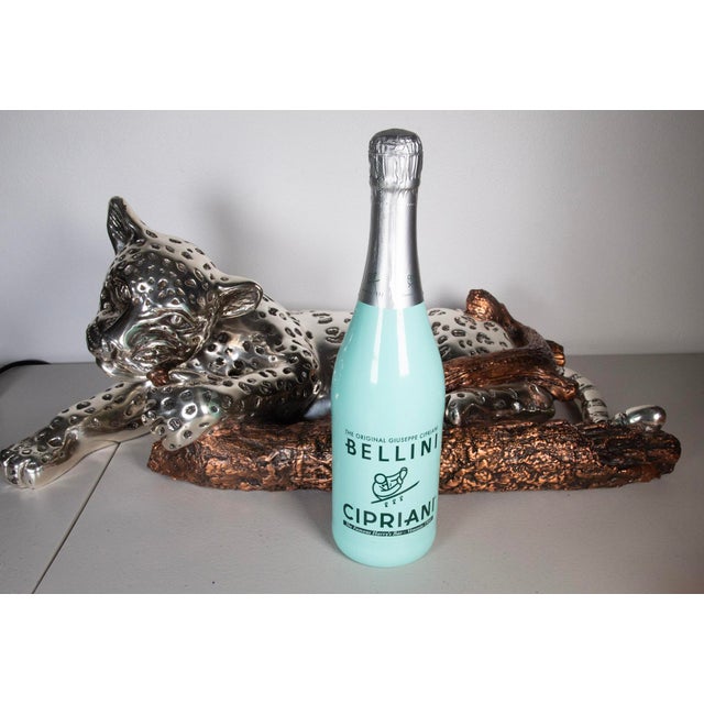 Metal 1990s D’Argenta – Jolly - Silver-Plated Leopard Sculpture – No. 272/500 - 24" L For Sale - Image 7 of 7
