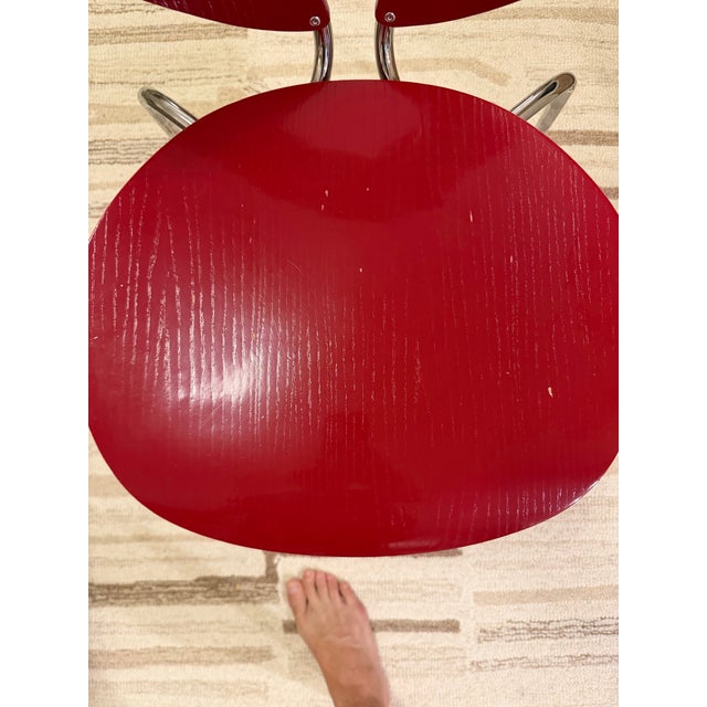 Red DWR Globus Chairs - Jesus Gasca Design - Made in Spain For Sale - Image 8 of 9