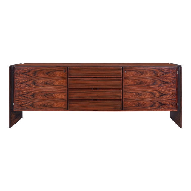 Danish Modern Brazilian Rosewood Credenza by Dyrlund For Sale