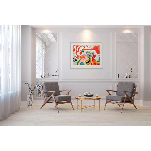 Organic Modern Colorful Composition #3 Chairish Exclusive. From a a series of four prints listed on Chairish, see the last...