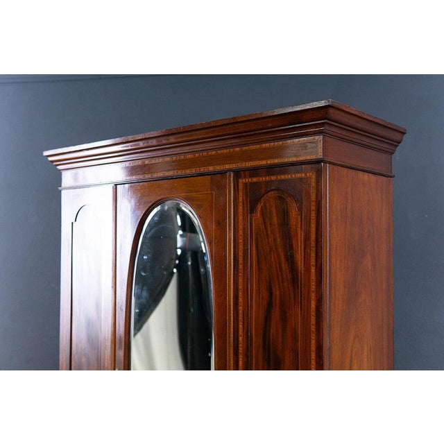 Vintage Brown Wood Cupboard For Sale - Image 12 of 18