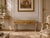 Elegant vintage upholstered bench by Karges Furniture, crafted in a refined Louis XV-inspired design. The carved wood...