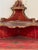 Red Chinoiserie Hanging Corner Cupboard For Sale - Image 9 of 9