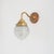 Decorative Acorn Holophane Brass Wall Light For Sale - Image 10 of 10