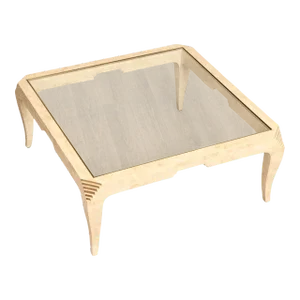 1980s Casa Bique Hollywood Regency Tessellated Marble Glass Top Coffee Table