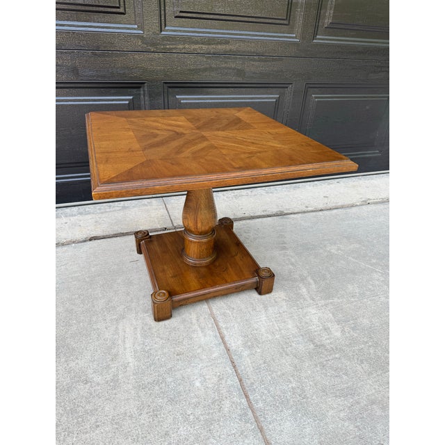 1960s 1968 Vintage Drexel Drexel Heritage Pedestal Bunching Table - Model 205-105 For Sale - Image 5 of 11