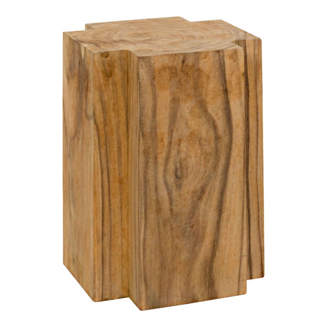 NOIR Haru Side Table in Teak For Sale