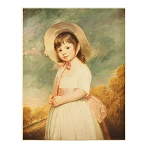 1956 George Romney "Miss Willoughby", Vintage Full-Color Print