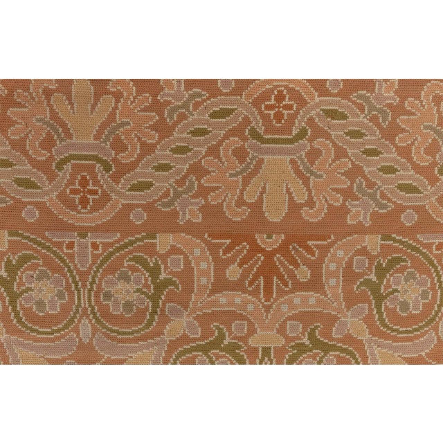 Traditional Extra Large 1940s Portuguese Needlework Botanic Rug For Sale - Image 3 of 10