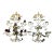 1980s Grand Hollywood Regency Gilt Bird Candelabras With Scrolling Branches, Pair For Sale