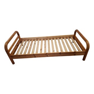 Scandinavian Single Pine Bed For Sale