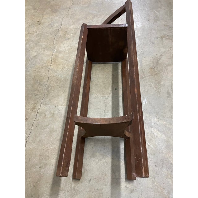 Antique Wooden Plant Stand For Sale - Image 6 of 6