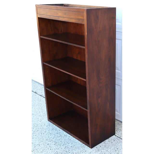 1970s Pair of 2 Open Front Bookcases With Adjustable Shelvings, Attributed For Sale - Image 9 of 16