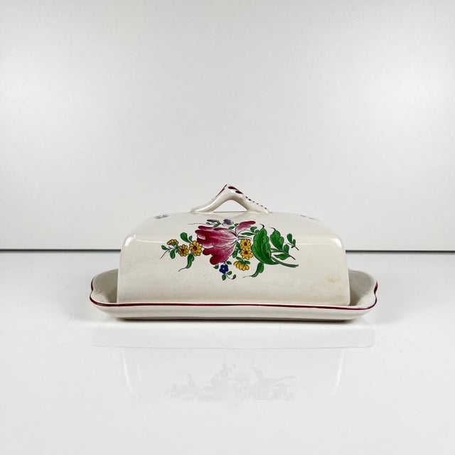 Ceramic Reverbère Butter Dish in Earthenware from KG Lunéville, 1980s For Sale - Image 7 of 7