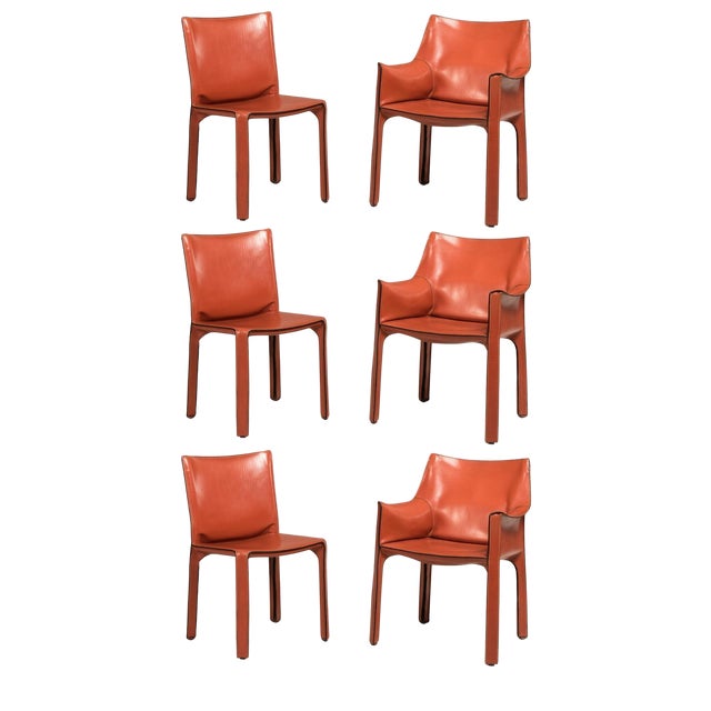 CAB Chairs from Cassina, 1990s, Set of 6 For Sale