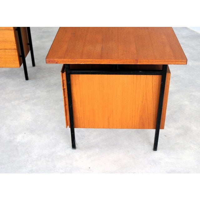 Vintage Teak Executive Desk from Knoll, 1960s For Sale - Image 10 of 12