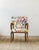 Danish Oak Armchair with Printed Upoholstery by Josef Frank, 1940s, in Restored conditions. Designed 1920 to 1949