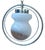 Vintage Space Age Opal Glass and Chrome Pendant, 1970s For Sale