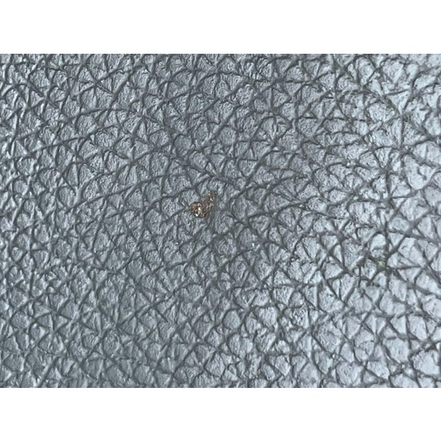 Animal Skin German Gray Leather Cushion Pads for B25 B20 Cantilever Chair from Tecta, Set of 2 For Sale - Image 7 of 8