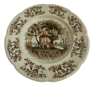 Mid 20th Century Johnson Bros Windsorware Mount Vernon Decorative Plate