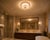 Gold Pink Murano Glass Ceiling Light, 1980s For Sale - Image 8 of 12