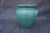 Industrial Early 20th Century Turquoise Gladding McBean Pottery Vase For Sale - Image 3 of 8