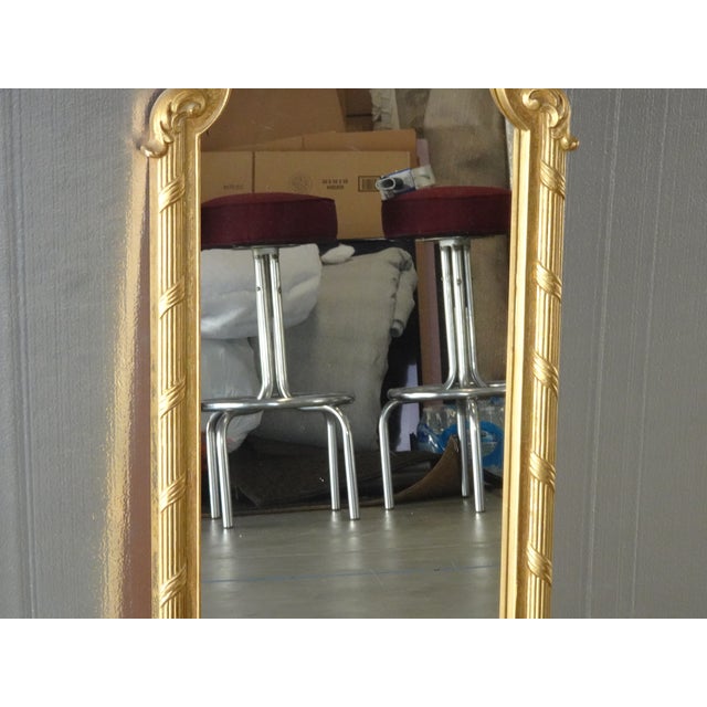 Vintage French Provincial Gold Syroco Style Wall Mantle Mirror For Sale In Los Angeles - Image 6 of 16