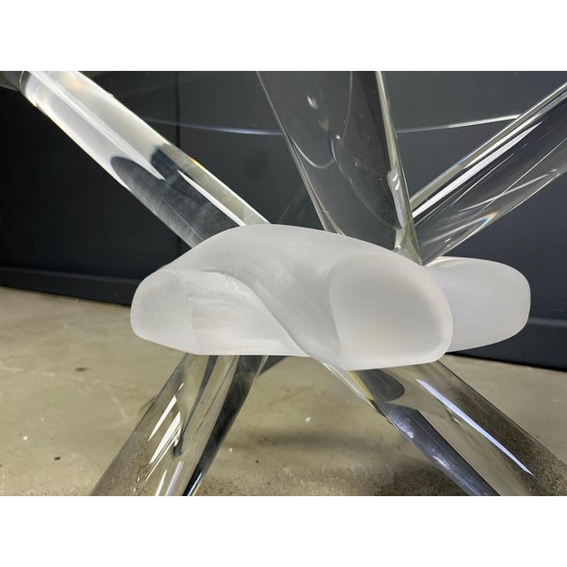 1980s Murano Glass Arlequin Coffee Table attributed to Maurice Barilone, 1980s For Sale - Image 5 of 14