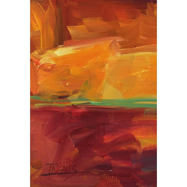 Charleston Gelateria by Pam Ingalls | Oil Painting of a gelato shop interior with colorful lights For Sale - Image 4 of 4