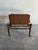Vintage Danish modern teak bar cart featuring elegant Scandinavian craftsmanship, clean lines, and brass casters. The...