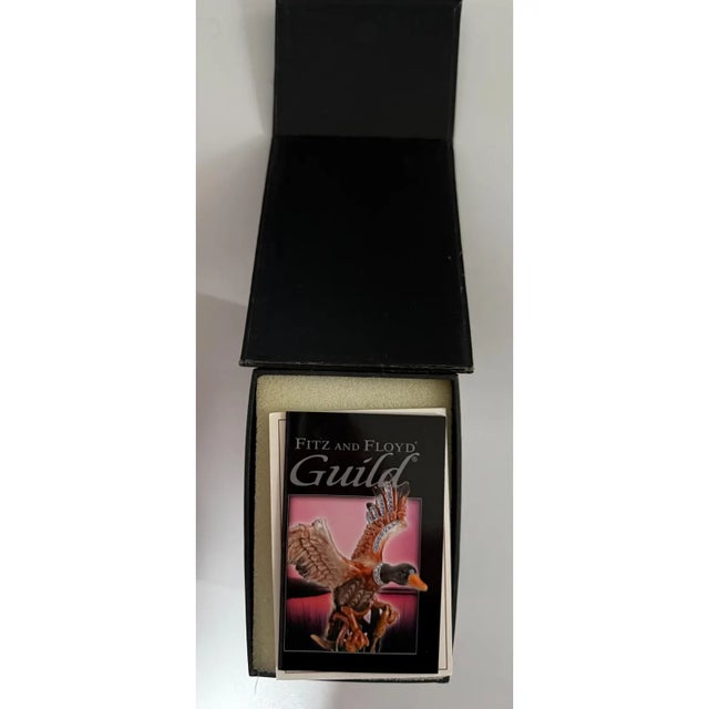 Ruby Red Rare 2006 Fitz and Floyd Guild Collection Jeweled Cleopatra Bird With Box For Sale - Image 8 of 12