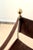 1960s Hollywood Regency Steel, Brass and Leather Savonarola Chair in the style of Maison Jansen, 1960s For Sale - Image 5 of 7