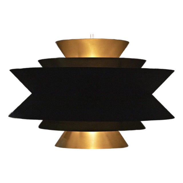 NOIR Arion Pendant, Iron with Brass Finish For Sale