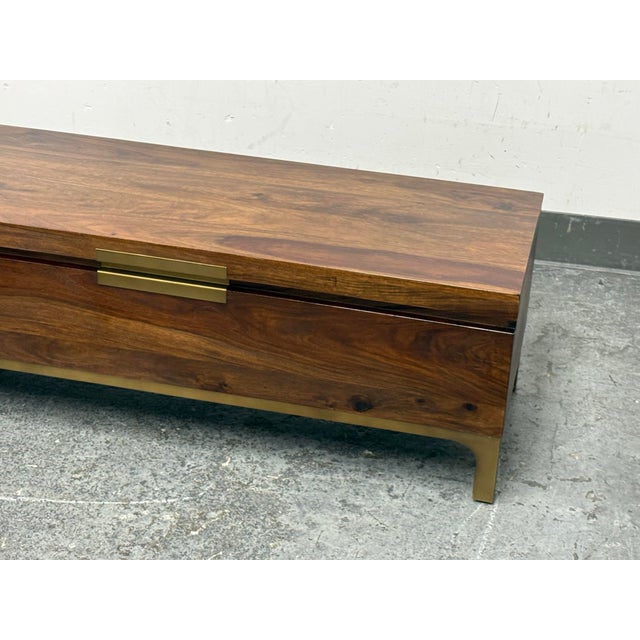 Wood Crate & Barrel Jada Trunk For Sale - Image 7 of 12
