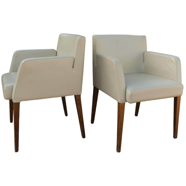 Set of D20 Armchairs in Cream Leather and Beech from Hülsta, Stadtlohn, Germany, 1990s For Sale - Image 6 of 11
