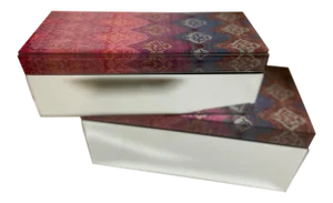 20th Century Postmodern Mirror Jewelry Box - a Pair